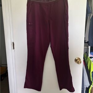 Burgundy Med Couture Scrub Pants